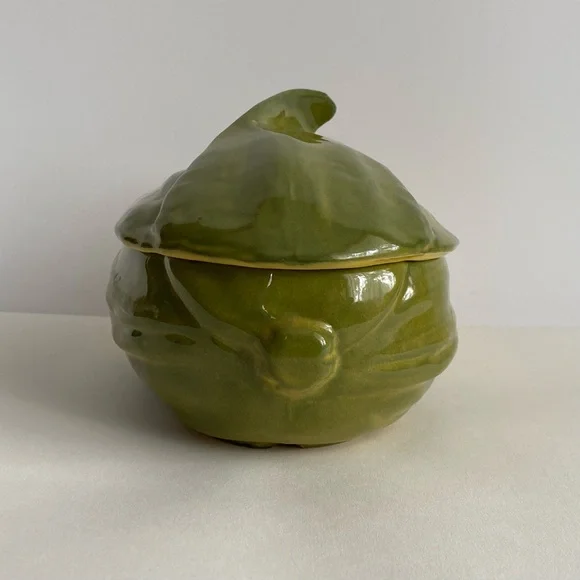 Shawnee USA Corn King Vintage Green and Yellow Corn Shaped Ceramic Dish 74 - Picture 4 of 10